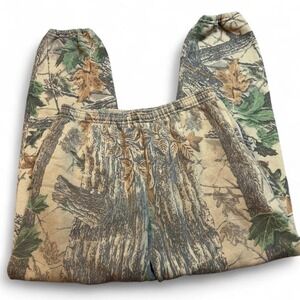 Vintage Y2K Jerzees outdoors gorpcore camouflage sweatpants size XL